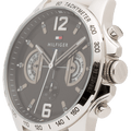 Tommy Hilfiger Multifunction Black Dial White Rubber Strap Watch for Men - 1791475