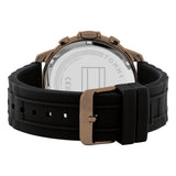  Shop Authentic Tommy Hilfiger Luca Chronograph Black Dial Black Rubber Strap Watch For Men - 1710491 - Luxxuri