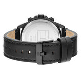  Shop Authentic Tommy Hilfiger Lars Chronograph Black Dial Black Leather Strap Watch For Men - 1792062 - Luxxuri