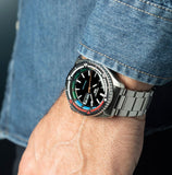  Shop Authentic Seiko 5 Sports SKX Series Regatta Timer Retro Blue Dial Silver Steel Strap Watch For Men - SRPK13K1 - Luxxuri