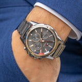  Shop Authentic Tommy Hilfiger Mason Grey Dial Grey Steel Strap Watch for Men - 1791790 - Luxxuri