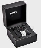  Shop Authentic Hugo Boss Velocity Black Dial White Rubber Strap Watch for Men - 1513718 - Luxxuri