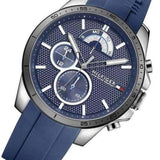  Shop Authentic Tommy Hilfiger Decker Quartz Blue Dial Blue Rubber Strap Watch for Men - 1791350 - Luxxuri