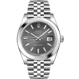  Shop Authentic Rolex Datejust 41 Oyster Grey Dial Silver Oystersteel Bracelet Watch for Men - M126300-0008 - Luxxuri