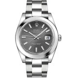 Shop Authentic Rolex Datejust 41 Oyster Grey Dial Oystersteel Strap Watch for Men - M126300-0007 - Luxxuri