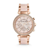  Shop Authentic Michael Kors Parker Pink Dial Two Tone Steel Strap Watch for Women - MK6110 - Luxxuri