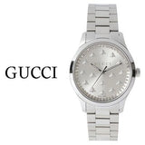  Shop Authentic Gucci G Timeless Quartz Silver Dial Silver Steel Strap Watch for Men - YA1265031 - Luxxuri