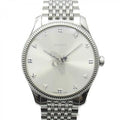  Shop Authentic Gucci G Timeless Quartz Silver Dial Silver Steel Strap Watch For Women - YA1264153 - Luxxuri
