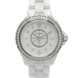  Shop Authentic Chanel J12 Quartz Diamonds White Dial White Steel Strap Watch for Women - J12 H3110 - Luxxuri