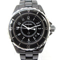  Shop Authentic Chanel J12 Quartz Ceramic Black Dial Black Steel Strap Watch for Women - J12 H0682 - Luxxuri
