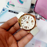  Shop Authentic Fossil Cecile White Dial White Leather Strap Watch for Women - AM4486 - Luxxuri