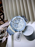  Shop Authentic Guess Athena Active Life Clear White Dial Blue Rubber Strap Watch for Women - GW0409L1 - Luxxuri