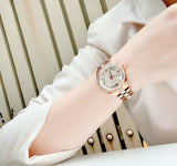  Shop Authentic Bulova Crystal Collection Silver Dial Rose Gold Steel Strap Watch for Women - 98L229 - Luxxuri