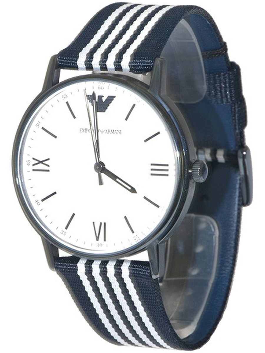  Shop Authentic Emporio Armani Kappa Dress White Dial Two Tone NATO Strap Watch For Men - AR80005 - Luxxuri