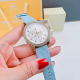  Shop Authentic Michael Kors Tibby Multifunction White Dial Blue Leather Strap Watch For Women - MK2965 - Luxxuri