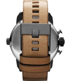  Shop Authentic Diesel SBA Dual Time Chronograph White Dial Brown Leather Strap Watch For Men - DZ7269 - Luxxuri