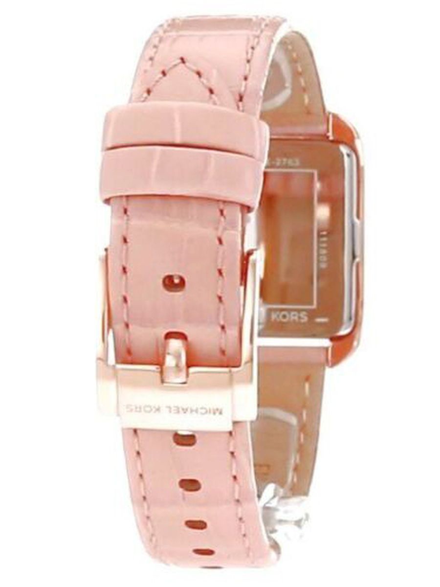  Shop Authentic Michael Kors Lake Quartz White Dial Pink Leather Strap Watch For Women - MK2763 - Luxxuri