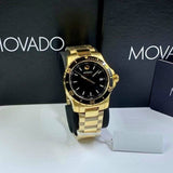  Shop Authentic Movado Series 800 Black Dial Gold Steel Strap Watch For Men - 2600145 - Luxxuri