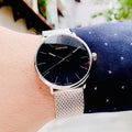  Shop Authentic Calvin Klein High Noon Black Dial Silver Mesh Bracelet Watch for Men - K8M21121 - Luxxuri