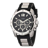  Shop Authentic Guess Intrepid Chronograph Black Dial Two Tone Steel Strap Watch for Men - W0167G1 - Luxxuri