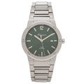 Salvatore Ferragamo F-80 Classic Green Dial Silver Steel Strap Watch for Men - SFDT02123