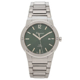  Shop Authentic Salvatore Ferragamo F-80 Classic Green Dial Silver Steel Strap Watch for Men - SFDT02123 - Luxxuri