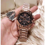  Shop Authentic Michael Kors Bradshaw Black Dial Rose Gold Steel Strap Watch for Women - MK5854 - Luxxuri