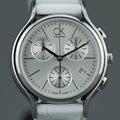  Shop Authentic Calvin Klein Skirt White Dial White Leather Strap Watch for Women - K2U291L6 - Luxxuri