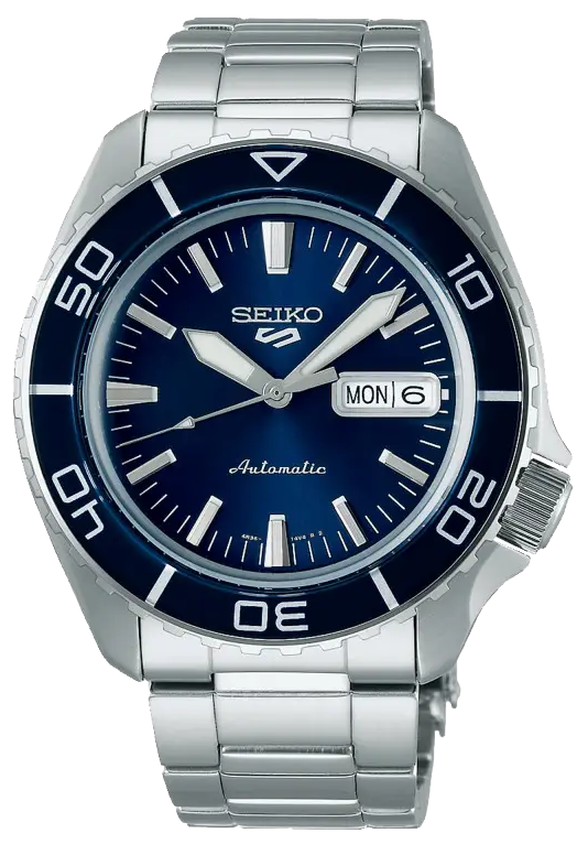  Shop Authentic Seiko 5 Sports Automatic Blue Dial Silver Steel Strap Watch for Men - SRPK97K1 - Luxxuri