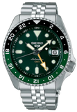  Shop Authentic Seiko 5 Sports SKX GMT Automatic Green Dial Silver Steel Strap Watch For Men - SSK035K1 - Luxxuri