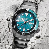  Shop Authentic Seiko 5 Sports SKX Skeleton Green Dial Silver Steel Strap Watch For Men - SRPJ45K1 - Luxxuri