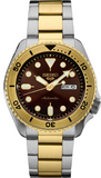 Shop Authentic Seiko 5 Sports Automatic Brown Dial Two Tone Steel Strap Watch For Men - SRPK24 - Luxxuri