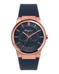  Shop Authentic Salvatore Ferragamo Sapphire Black Dial Black Silicone Strap Watch for Men - SFHP00420 - Luxxuri