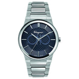  Shop Authentic Salvatore Ferragamo Sapphire Blue Dial Silver Steel Strap Watch for Men - SFHP006-20 - Luxxuri