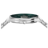  Shop Authentic Salvatore Ferragamo Sapphire Bracelet Green Dial Silver Steel Strap Watch For Men - SFHP01224 - Luxxuri