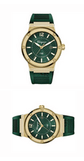  Shop Authentic Salvatore Ferragamo F-80 Classic Green Dial Green Rubber Strap Watch for Men - SFHY02022 - Luxxuri