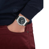  Shop Authentic Salvatore Ferragamo 1927 Chrono Analog Black Dial Black Leather Strap Watch for Men -  SFKZ00123 - Luxxuri