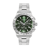  Shop Authentic Salvatore Ferragamo 1927 Chrono Green Dial Silver Steel Strap Watch for Men - SFKZ00423 - Luxxuri