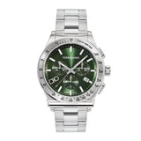  Shop Authentic Salvatore Ferragamo 1927 Chrono Green Dial Silver Steel Strap Watch for Men - SFKZ00423 - Luxxuri