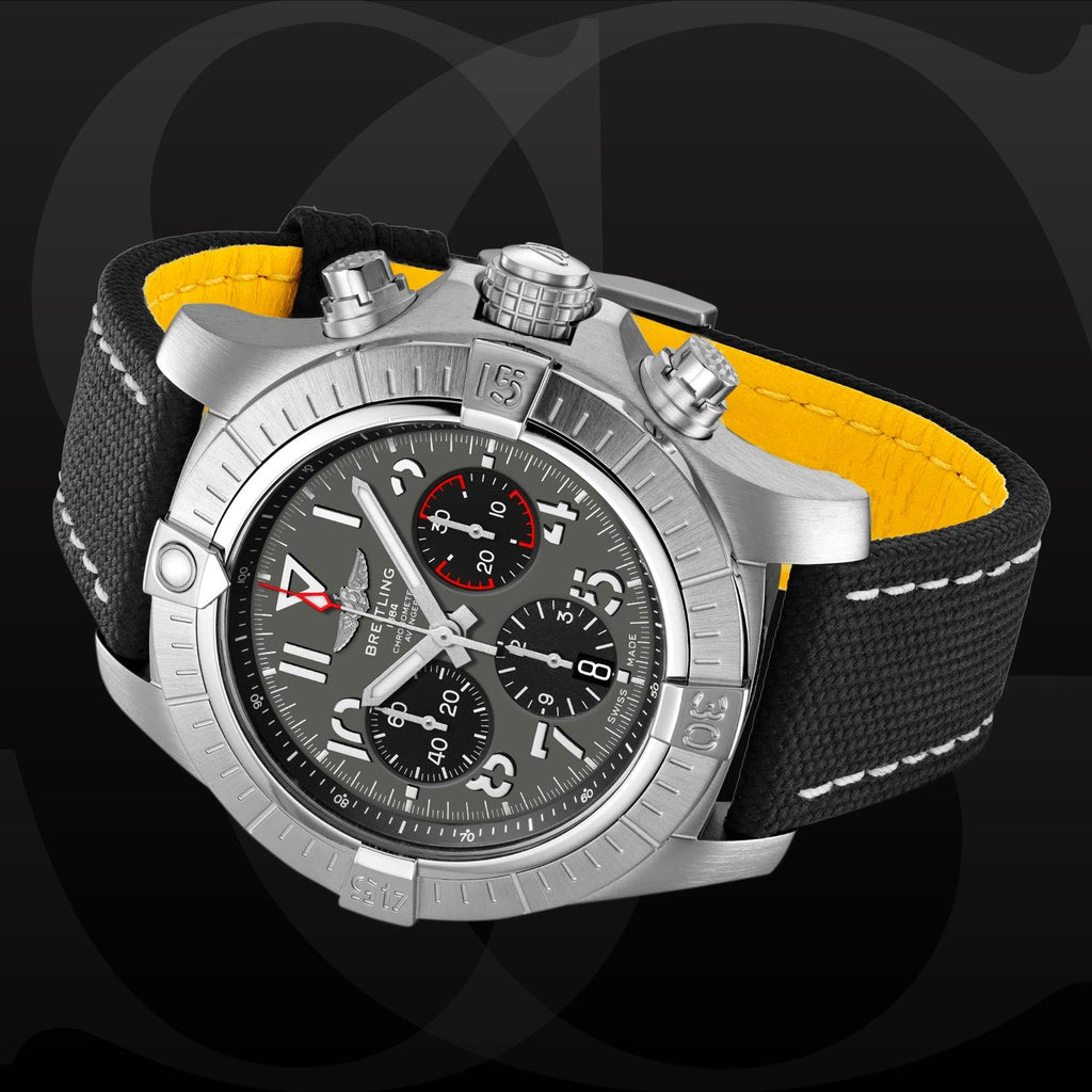  Shop Authentic Breitling Avenger B01 Chronograph 45 Anthracite Dial Black Nylon Strap Watch for Men - AB01821A1B1X1 - Luxxuri