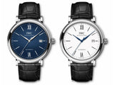  Shop Authentic IWC Portofino Automatic '150 Years' Edition Automatic White Dial Black Leather Strap Watch for Men - IW356519 - Luxxuri