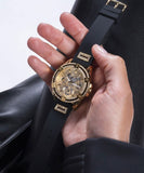 Shop Authentic Guess Queen Quartz Gold Dial Black Silicone Strap Watch For Women - GW0536L3 - Luxxuri