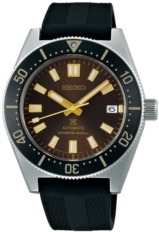  Shop Authentic Seiko Prospex 1965 Diver's Modern Re-Interpretation Automatic Brown Dial Black Rubber Strap Watch For Men - SPB147J1 - Luxxuri