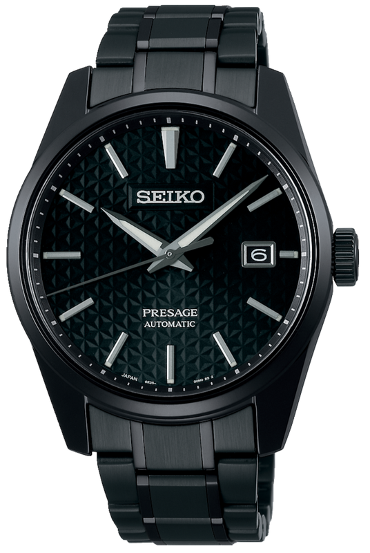  Shop Authentic Seiko Presage Sharp Edged Series Black Dial Black Steel Strap Watch For Men - SPB229J1 - Luxxuri