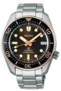 Seiko Prospex Sea Diver Automatic Brown Dial Silver Steel Strap Watch For Men - SPB240J1