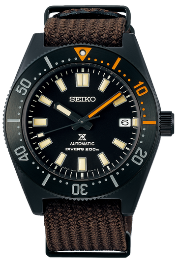 Seiko Prospex Black Series 1965 Limited Edition Black Dial Brown NATO Strap Watch For Men - SPB253J1