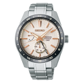 Seiko Presage Sharp Edged Series Automatic GMT Champagne Dial Silver Steel Strap Watch For Men - SPB273J1