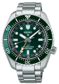 Seiko Prospex GMT Divers Automatic Marine Green Dial Silver Steel Strap Watch For Men - SPB381J1
