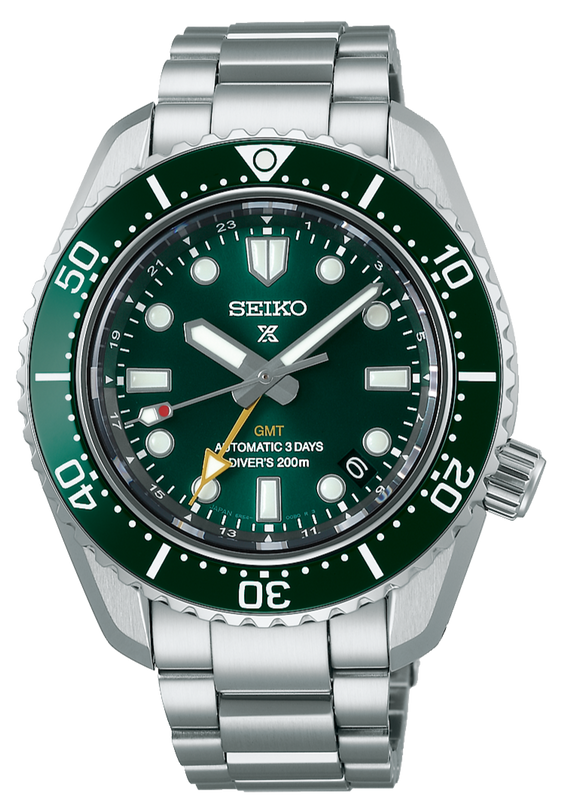  Shop Authentic Seiko Prospex GMT Divers Automatic Marine Green Dial Silver Steel Strap Watch For Men - SPB381J1 - Luxxuri