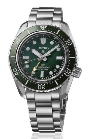 Shop Authentic Seiko Prospex GMT Divers Automatic Marine Green Dial Silver Steel Strap Watch For Men - SPB381J1 - Luxxuri